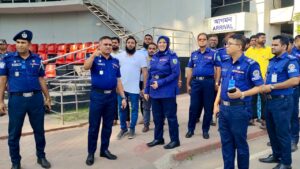 বেনাপোল স্থলবন্দর পরিদর্শনে হাইওয়ে পুলিশের ডিআইজি রখফার
